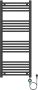 Belrad Elektische handdoekradiator | 120x50 cm | 700 watt | Mat zwart - Thumbnail 1