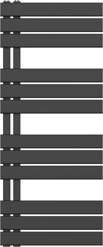 Belrad handdoek radiator 593 watt 120x50 cm staal zwart mat