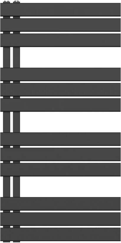 Belrad handdoek radiator 681 watt 120x60 cm staal zwart mat