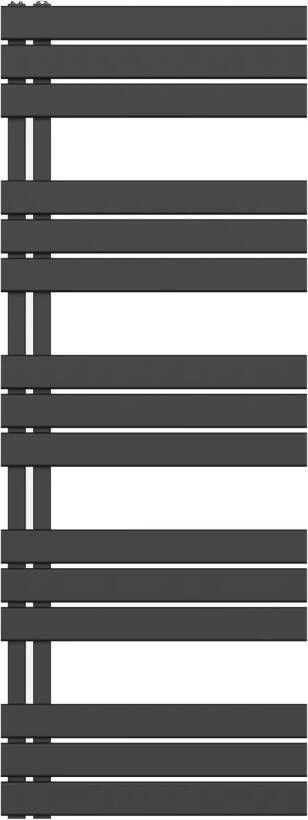 Belrad handdoek radiator 864 watt 160x60 cm staal zwart mat