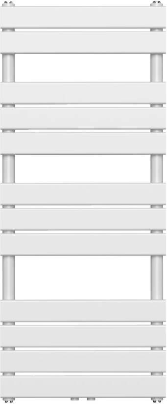 Belrad handdoek radiator middenaansluiting 593 watt 120x50 cm staal wit
