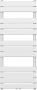 Belrad handdoek radiator middenaansluiting 593 watt 120x50 cm staal wit - Thumbnail 1