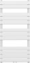 Belrad handdoek radiator middenaansluiting 681 watt 120x60 cm staal wit - Thumbnail 1