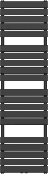 Belrad handdoek radiator middenaansluiting 890 watt 180x50 cm staal wit