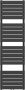 Belrad handdoek radiator middenaansluiting 890 watt 180x50 cm staal wit - Thumbnail 1