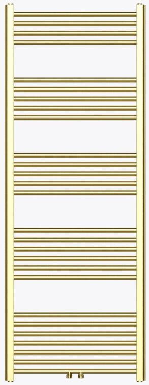 Belrad Handdoekradiator | 160x60 cm | Midden aansluiting | 557 watt | Geborsteld Goud