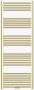 Belrad Handdoekradiator | 160x60 cm | Midden aansluiting | 557 watt | Geborsteld Goud - Thumbnail 1