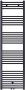 Belrad Handdoekradiator | 180x40 cm | CV radiator | Midden aansluiting | 699 watt | Zwart mat geborsteld - Thumbnail 1