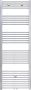 Belrad Handdoekradiator | 180x50 cm | Midden aansluiting | 575 watt | Chroom - Thumbnail 1