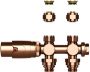 Belrad Radiator aansluitset | Thermostatisch | Muur- of vloeraansluiting | 1 2MX16 2 M30 | Gebrosteld koper - Thumbnail 1