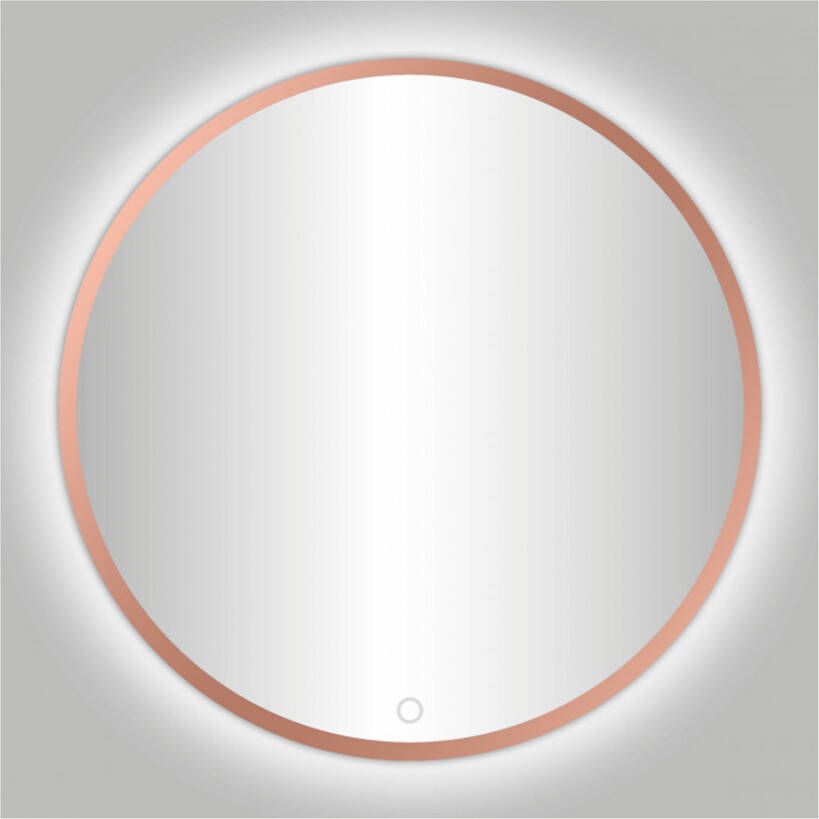 Best Design Lyon Venetië ronde spiegel rose goud mat incl.led verlichting Ø 100 cm 4009360