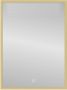 Best Design Nancy Isola spiegel rechthoekig met led verlichting 60x80 cm goud mat verticaal - Thumbnail 2