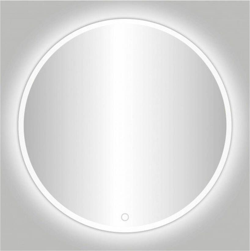 Best Design White Venetië ronde spiegel wit mat incl.led verlichting Ø 60 cm 4009300