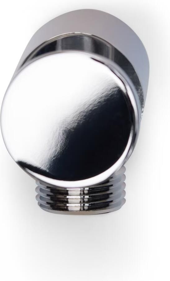 Blue Label Aansluitbocht Brondby | Met wandhouder | Messing | Chroom