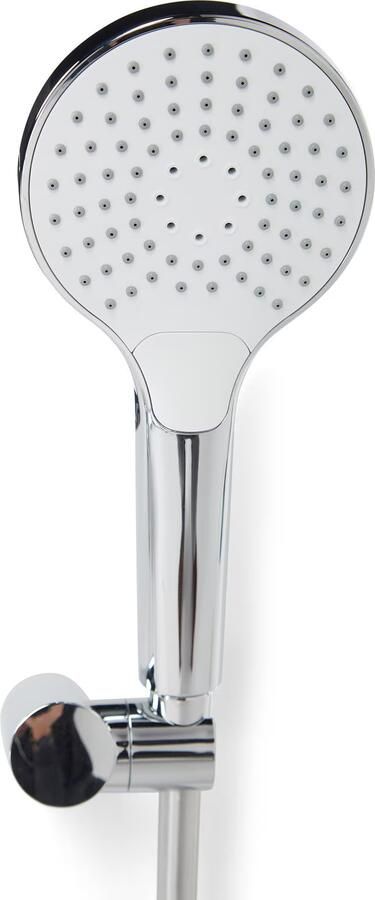 Blue Label Badkraan Brondby | Opbouw | Thermostaatkraan | Incl.Handdoucheset | 2-weg | hoh 15 cm | 2-hendels | Rond | Chroom - Foto 2