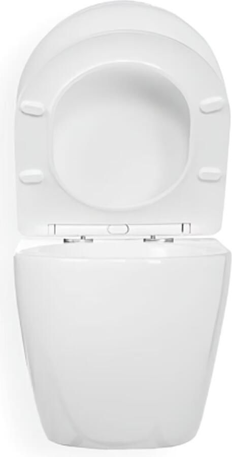 Blue Label Balder wandcloset randloos met soft-close sitting 53 cm | Glans wit - Foto 3