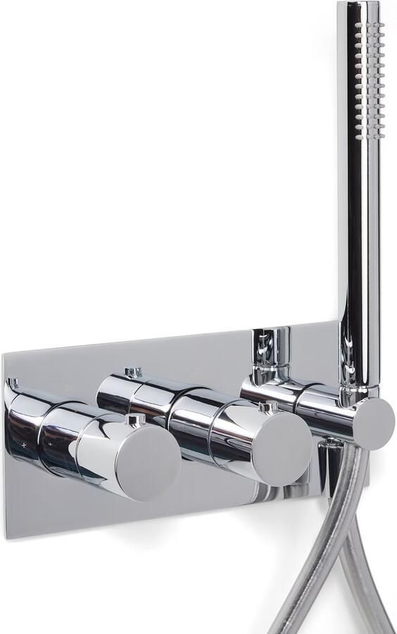 Blue Label Brondby afdekplaat tbv inbouw douchesyteem FK-003 chroom - Foto 2