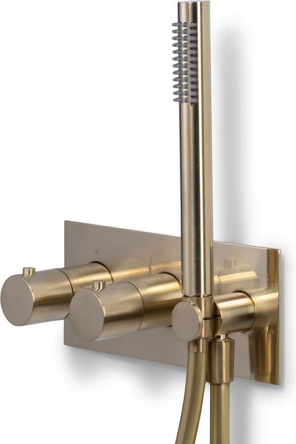 Blue Label Brondby afdekplaat tbv inbouw douchesyteem FK-003 Geborsteld goud