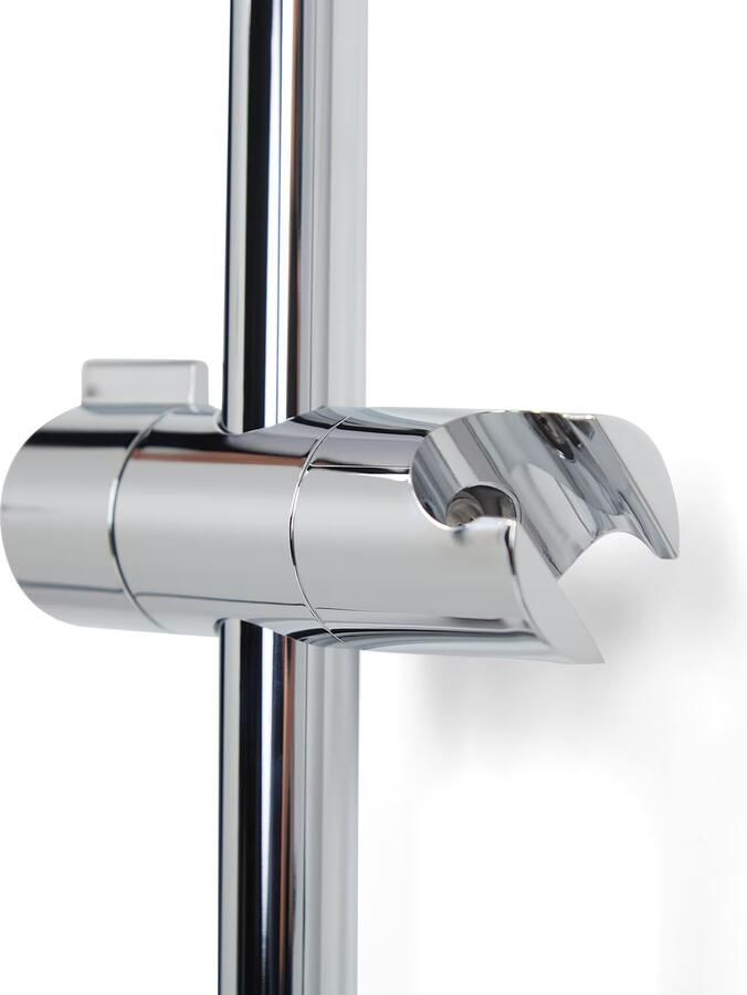 Blue Label Brondby Glijstang | Opbouw | Messing | 90 cm | Rond | chroom glans