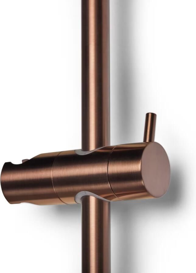 Blue Label Brondby Glijstang | Opbouw | Messing | 90 cm | Rond | Geborsteld brons