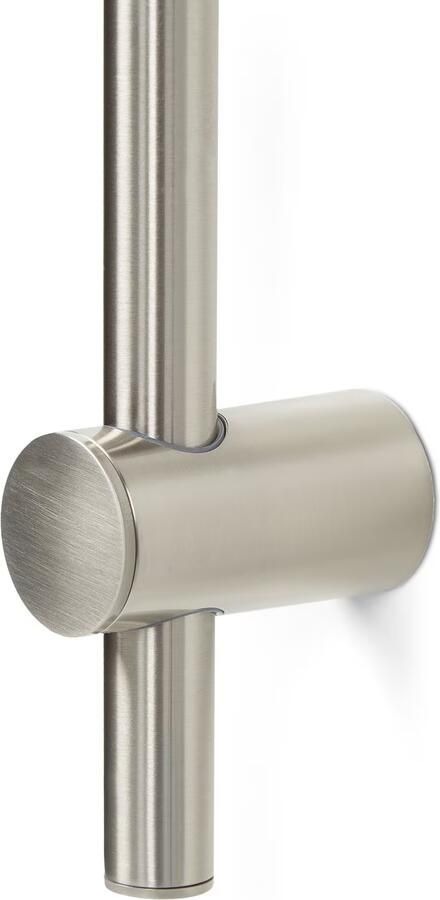Blue Label Brondby Glijstang | Opbouw | Messing | 90 cm | Rond | Geborsteld nikkel PVD - Foto 3