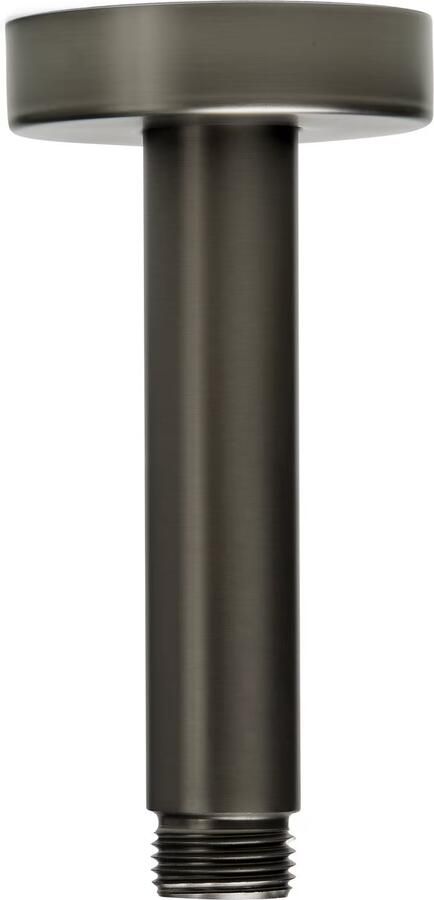 Blue Label Douchearm Brondby | 10 cm | Plafond montage | Messing | Rond | Gunmetal PVD - Foto 3