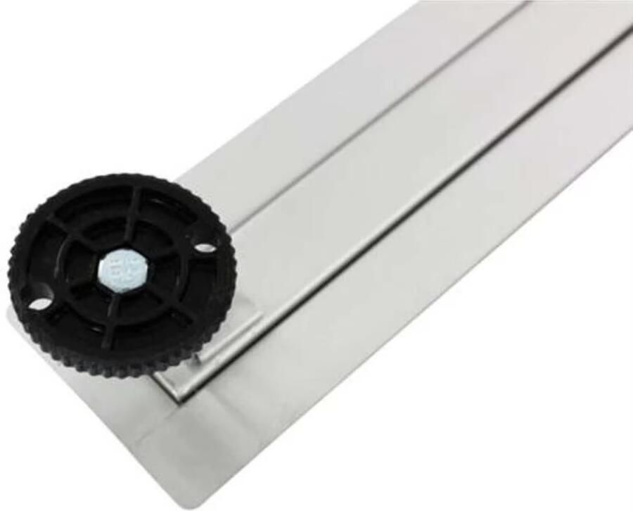 Blue Label Douchegoot set | 80 cm | Met vloerflens | Met rooster | Rvs look - Foto 2