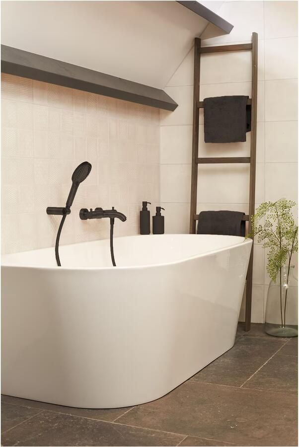 Blue Label Doucheslang Brondby | 150 cm | Kunststof | Glad | Gunmetal PVD
