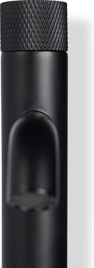 Blue Label Fonteinkraan Brondby Facet | Opbouw | Koudwater kraan | Laag model | 1-knop | Rond | Mat zwart - Foto 3