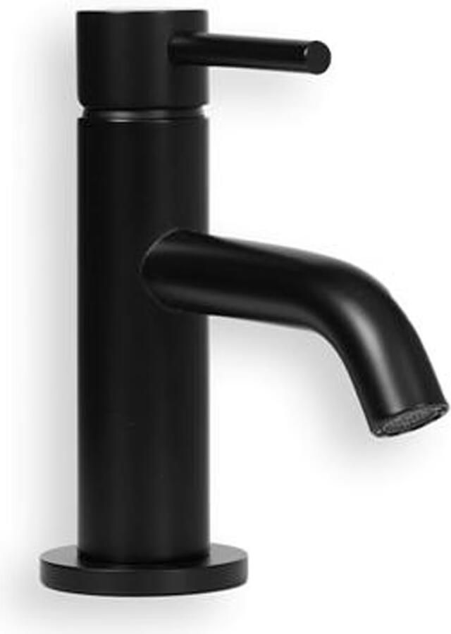 Blue Label Fonteinkraan Brondby | Opbouw | Koudwater kraan | Laag model | Eengreeps | Mat zwart