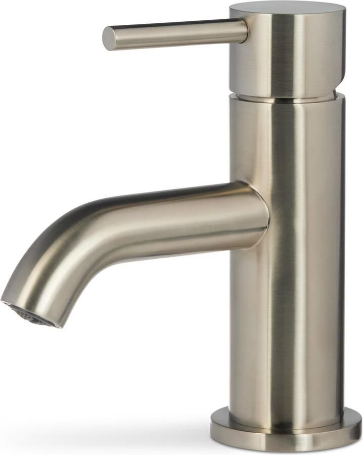 Blue Label Fonteinkraan Brondby Xl | Opbouw | Koudwater kraan | Laag model | 1-hendel | Rond | Geborsteld nikkel PVD - Foto 2