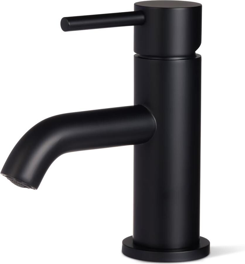 Blue Label Fonteinkraan Brondby Xl | Opbouw | Koudwater kraan | Laag model | 1-hendel | Rond | Mat zwart