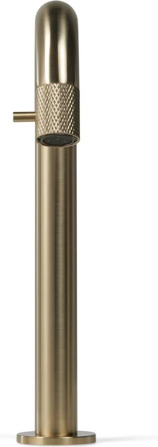 Blue Label Fonteinkraan Viby Facet | Opbouw | Koudwater kraan | Hoog model | 1-hendel | Rond | Geborsteld goud PVD - Foto 3