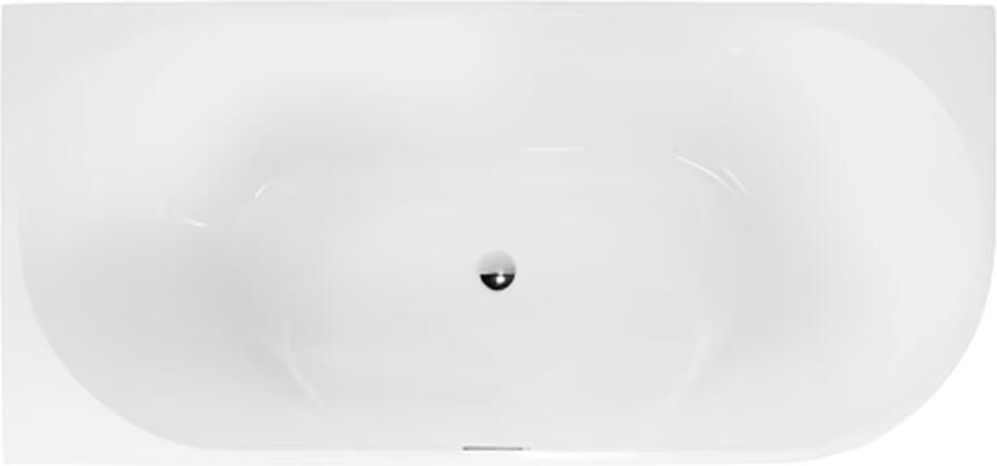 Blue Label Half-vrijstaand bad Blue Rasmus | 170x80 cm | Acryl | Links | Glans wit