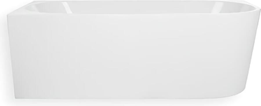 Blue Label Half-vrijstaand bad Blue Rasmus | 170x80 cm | Acryl | Links | Glans wit - Foto 2