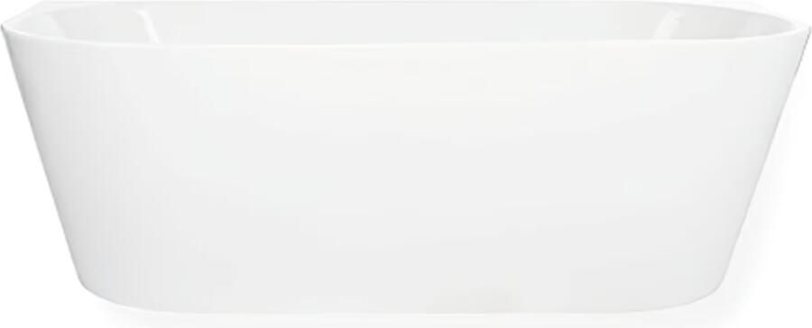 Blue Label Half-vrijstaand bad Blue Rasmus | 170x80 cm | Acryl | Mat wit - Foto 3