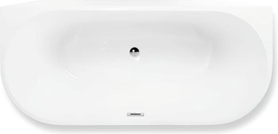 Blue Label Half-vrijstaand bad Blue Rasmus | 170x80 cm | Acryl | Mat wit - Foto 2