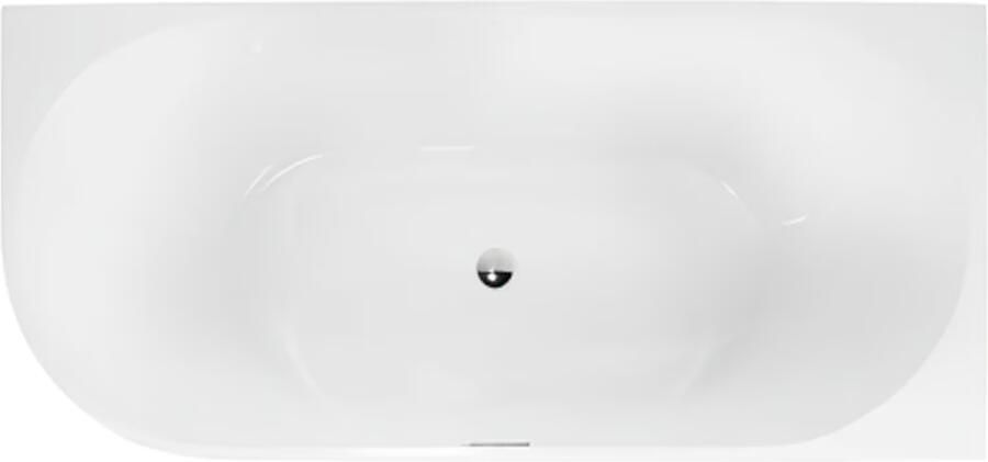 Blue Label Half-vrijstaand bad Purismo Poseidon | 170x80 cm | Acryl | Rechts | Rechthoek | Wit - Foto 2