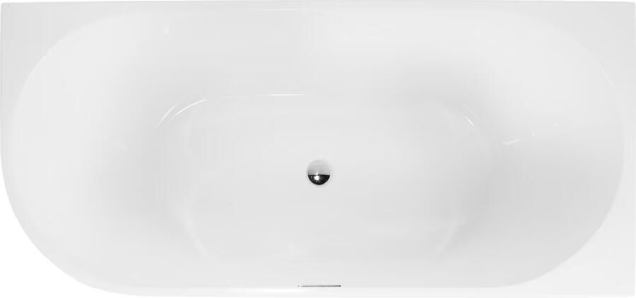 Blue Label Half-vrijstaand bad Blue Rasmus | 180x80 cm | Acryl | Rechts | Glans wit - Foto 3