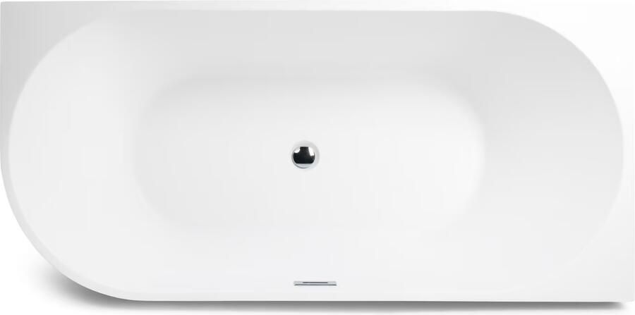 Blue Label Half-vrijstaand bad Rasmus | 170x80 cm | Acryl | Rechts | Mat wit - Foto 3
