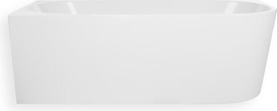 Blue Label Half-vrijstaand bad Rasmus | 180x80 cm | Acryl | Links | Glans wit - Foto 3