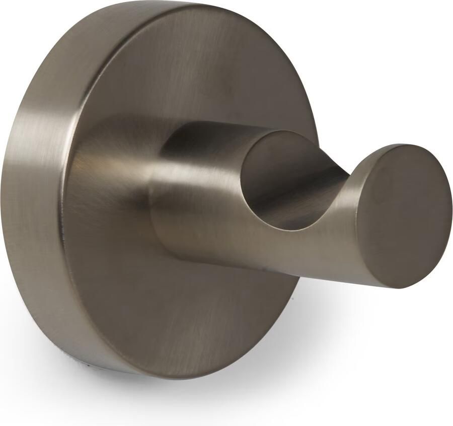 Blue Label Handdoek haak Vida | Wandmontage | Messing | Geborsteld nikkel PVD - Foto 2