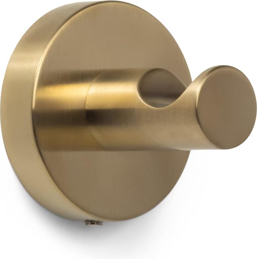 Blue Label Handdoek haak Vida | Wandmontage | Messing | Rechthoekig | Geborsteld goud PVD - Foto 3