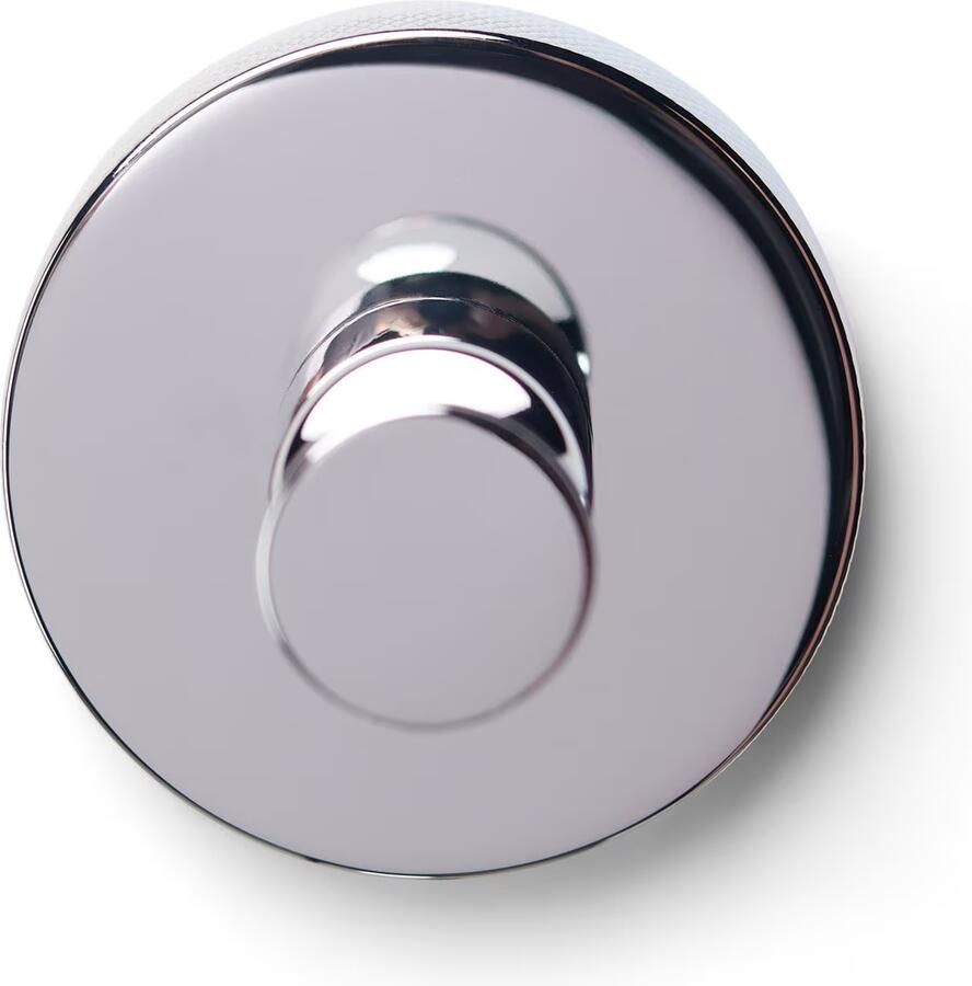 Blue Label Handdoekhaak Vida Facet | Wandmontage | Messing | Rond | Chroom