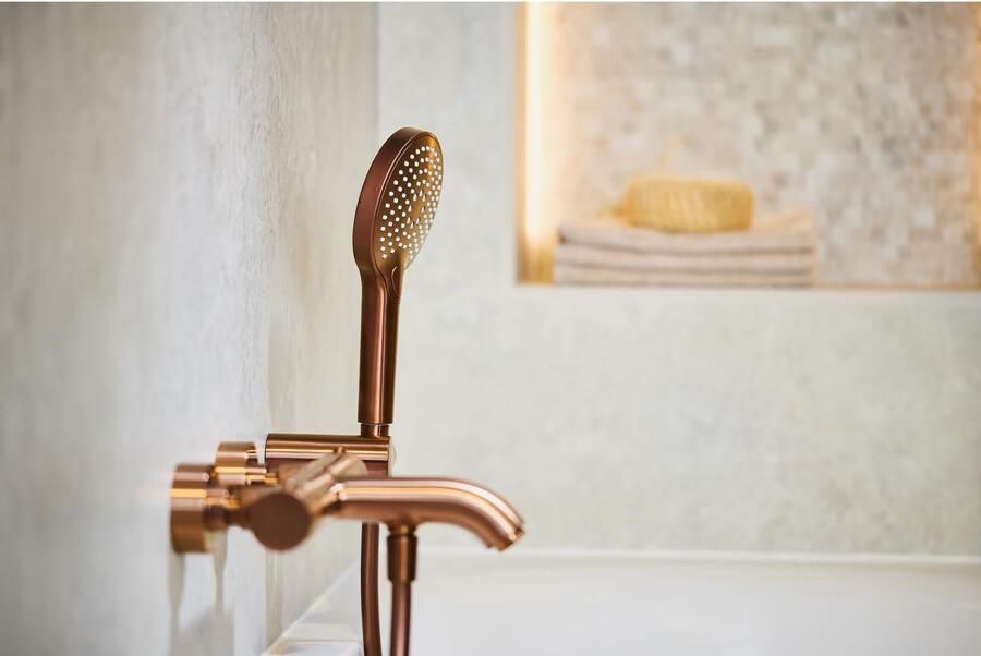 Blue Label Handdouche Brondby | 3 Standen | Rond | Geborsteld brons PVD