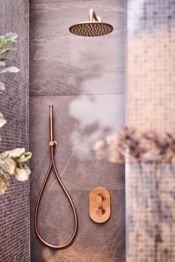 Blue Label Handdouche Brondby | Staaf | Geborsteld brons PVD - Foto 2
