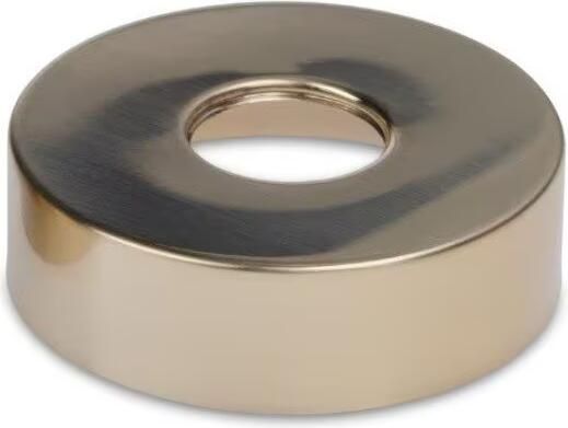 Blue Label Kraanrozet 2 stuks | 74 mm | 3 4 + schroefrozet | Messing | Geborsteld messing PVD - Foto 2