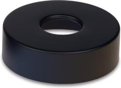 Blue Label Kraanrozet 2 stuks | 74 mm | 3 4 + schroefrozet | Messing | Mat zwart - Foto 2