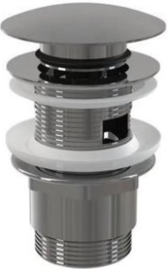 Blue Label Lille fonteinset wit met waskom sifon clickwaste fonteinplank en handdoekrek chroom