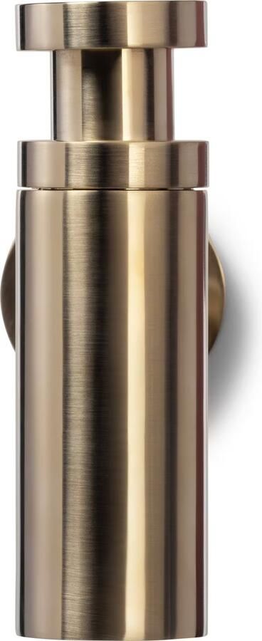 Blue Label Lille fonteinset wit met waskom sifon clickwaste fonteinplank en handdoekrek Geborsteld goud PVD - Foto 2